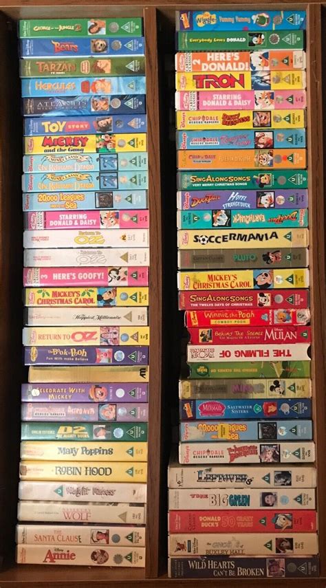 800 Rare Walt Disney Movies Vhs Video Collection Extremely Hard To