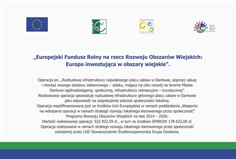 Program Rozwoju Obszarów Wiejskich Miasto Darłowo