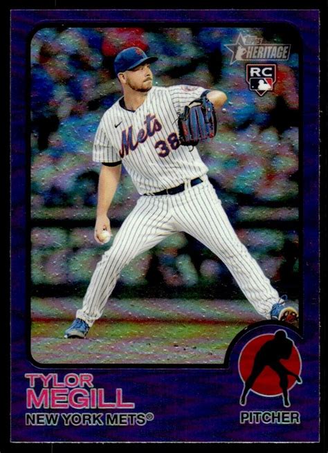 Topps Heritage Chrome Purple Refractors Tylor Megill Ebay