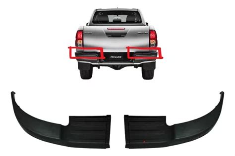 Par Kit Moldura Defensa Trasera Toyota Hilux Env O Gratis