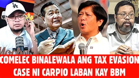 Breaking News Today Comelec Sinagot Na Ang Petisyon Ni Carpio Sa Tax