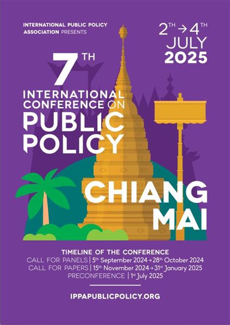 IPPA - International conference on public policies - Chiang mai 2025
