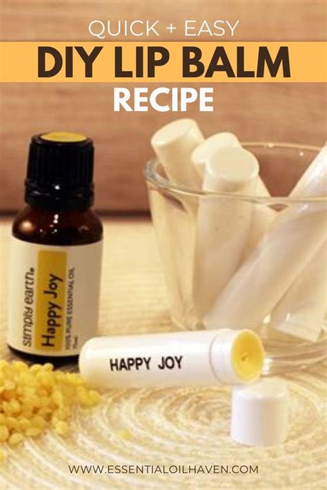 Diy Essential Oils Lip Balm Recipe How To Make Chap Stick Recipe Essential Oil Lip Balm