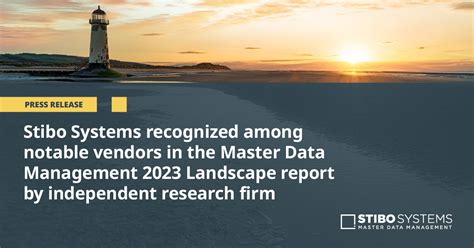 Stibo Systems In The Mdm Landscape Report By Forrester Research