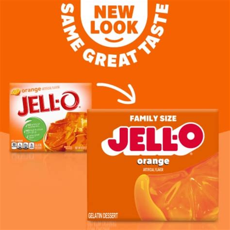 Jell O Orange Gelatin Dessert Mix Sweet Treat Dessert 6 Oz Box 6 Oz