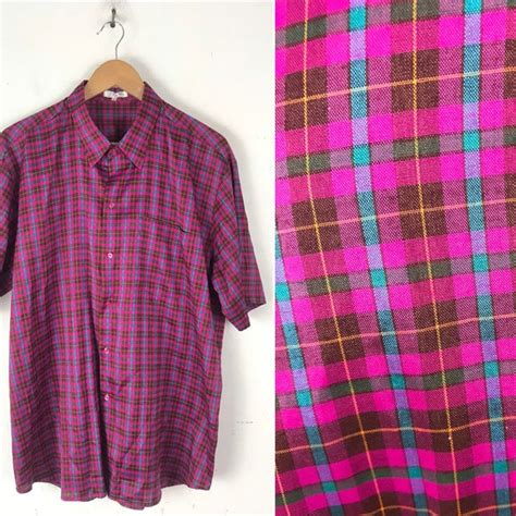 Vintage Plaid Shirt Etsy