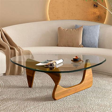 Vintage Mid Century Coffee Table With Glass Top Vintage Mid Century
