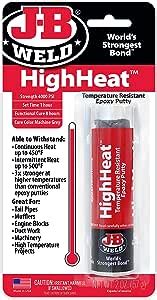 Jb Weld Highheat Temperature Resistant Epoxy Putty G Amazon