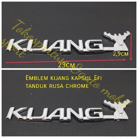 Jual Emblem Logo Stiker Tulisan Lambang Huruf Toyota Kijang Kapsul Efi