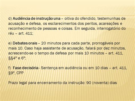 Procedimento Relativo Aos Processos Da Compet Ncia Do Tribunal Do J Ri