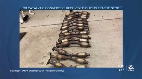 Traffic Stop In Santa Barbara County Uncovers 20 Stolen Catalytic Converters Youtube