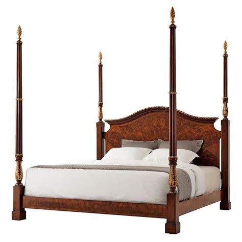 Carved Mahogany Queen Four Post Bed For Sale At 1stdibs Mahogany