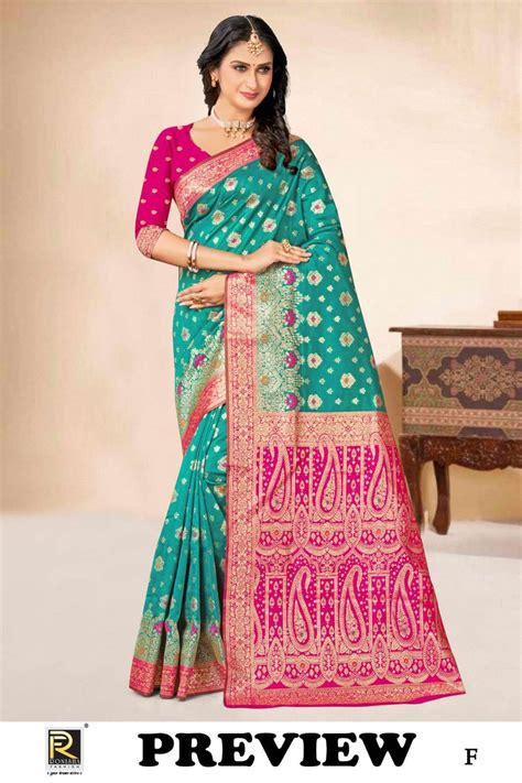 Ronisha Preview Banarasi Silk Premium Saree Wholesale Saree Market In India