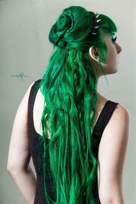 Manic Panic Green Shades Rockabilly Hair Dip Dye Hair Teal Hair