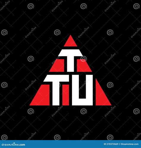 TTU Triangle Letter Logo Design with Triangle Shape. TTU Triangle Logo ...