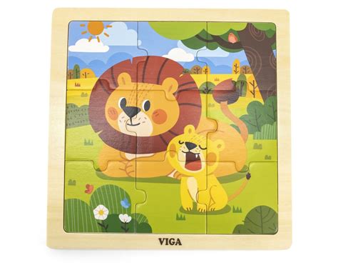 Viga puzzle na podkładce Lew 9 el Viga Sklep EMPIK