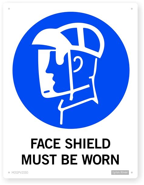 Face Shield Mandatory Sign