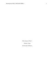 Drive Hard Bsa Capstone Week Docx Pdf Running Head