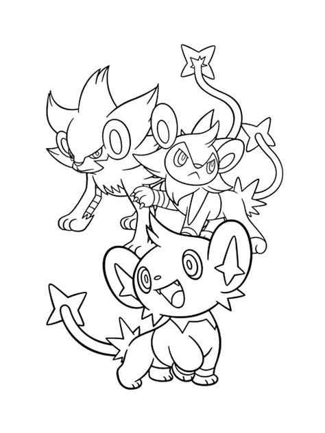 Pokemon Luxray Coloring Pages Coloring Pages