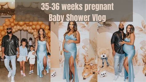 35 36 Weeks Pregnant Babyshower Engaged Youtube