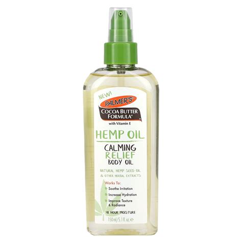 Palmer S Cocoa Butter Formula With Vitamin E Hemp Oil Calming Relief Body Oil 5 1 Fl Oz 150 Ml