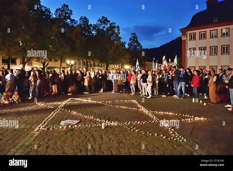 11 10 2023 Mahnwache für Israel Mahnwache in Heidelberg zum Gedenken