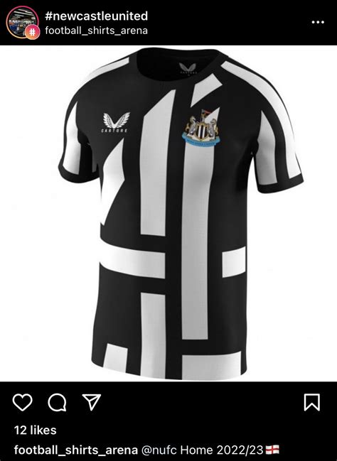 Newcastle Home Kit 2022 23 R Nufc