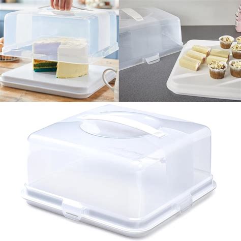 Locknlock Airtight Cake Carrier With Handle Square Cake Storage