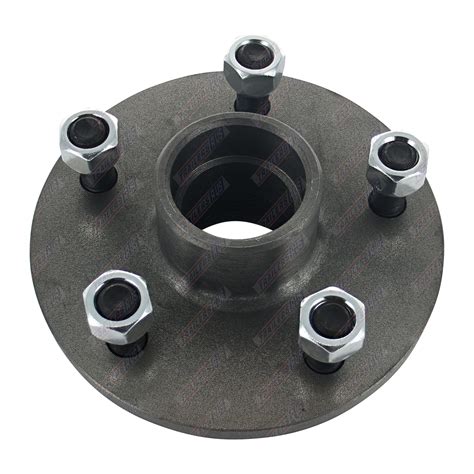 Trailer Hub 6'' Inch Ford 5 Stud NO Bearings - Natural Steel - TRU