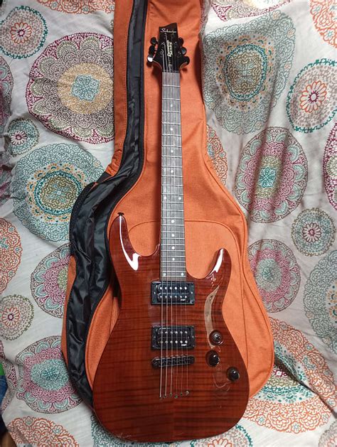 Schecter Gryphon 2006 Mik Esp Pickups Flame Crimson Reverb