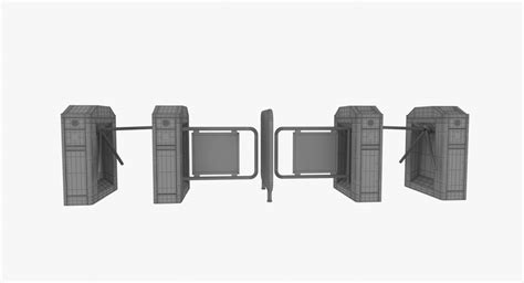 Turnstile 3d Model 49 3ds Fbx Max Obj Free3d