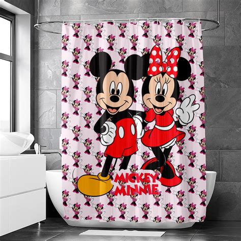 Disney Mickey And Minnie Mickey Mouse Multicolour Shower Curtain