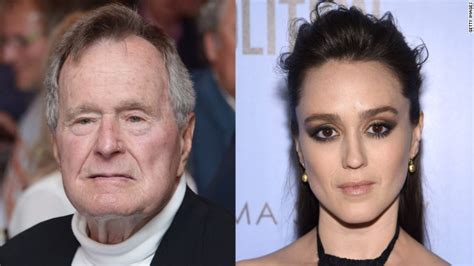 George H W Bush Responds After Actress Accuses Him Of Sexual Assault Cnn