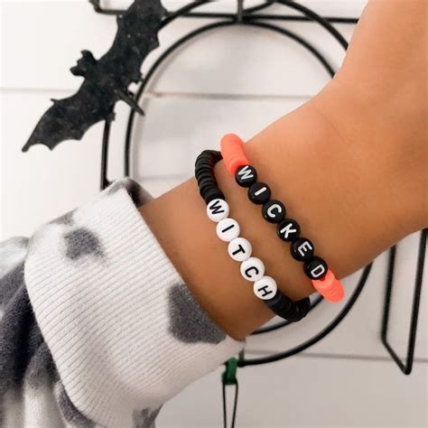 Louisandfinn Personalized Beaded Name Bracelets Etsy Halloween