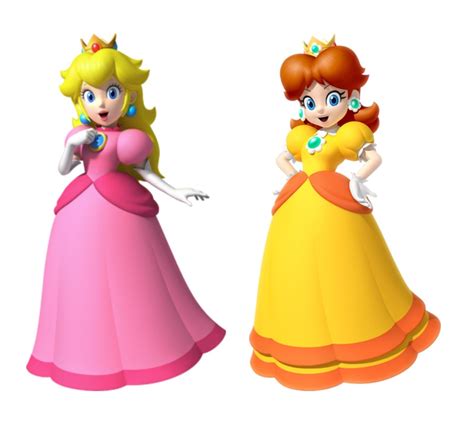 Peach e Daisy pose (2009-2011) | Princess daisy, Princess peach ...