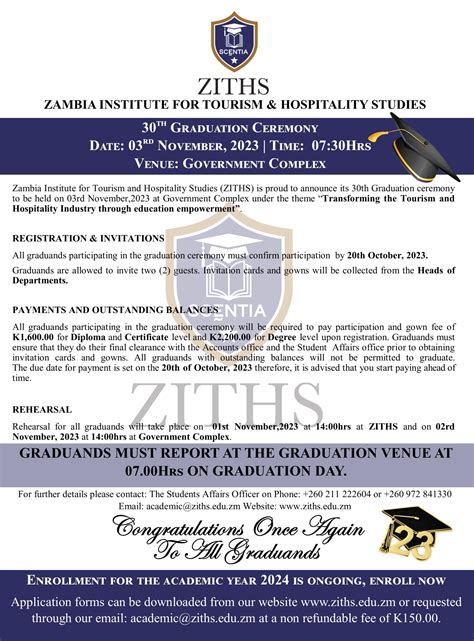 news zambia institute  tourism  hospitality studies