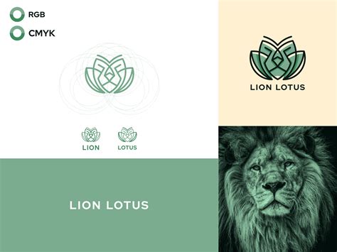 Dribbble - LION LOTUS.png by marvadesign_