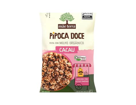 Pipoca Doce Orgânica de Cacau 45g MÃE TERRA Organic4