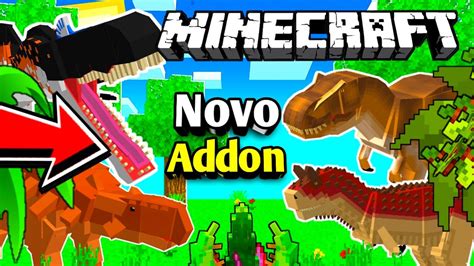 Novo Addon De Dinossauros Para Minecraft Bedrock 120 Youtube