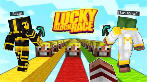 Carrera De Lucky Blocks De Magoangelesp En Minecraft Con Massi Y Manu