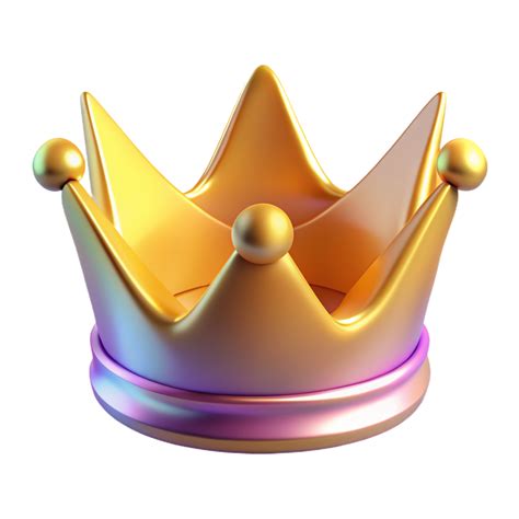 Golden Crown 3d Crown Icon 3d Crown Design 47492270 Png