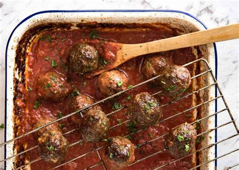 Oven Baked Italian Meatballs | RecipeTin Eats