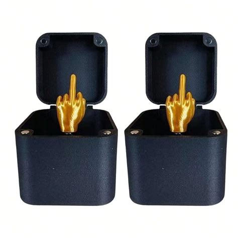 Get Laughs With 1.96" Middle Finger Surprise Gift Box, Perfect Gag Gift