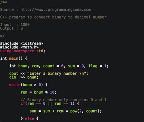 Programming Tutorials C Program To Convert Binary To Decimal Number