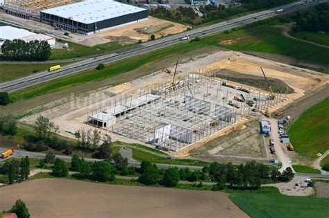 Luftaufnahme Wittenburg Neubau des Logistikzentrums Kühne Nagel in