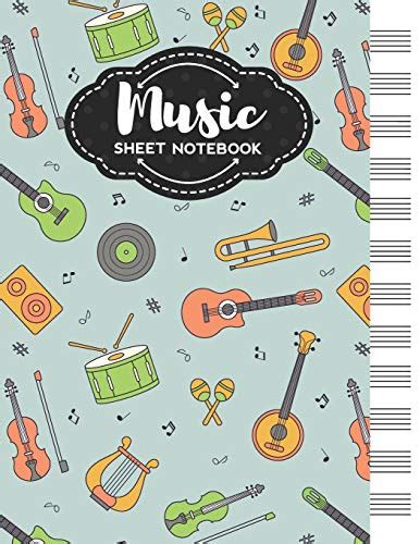 Music Sheet Notebook Blank Staff Manuscript Paper With Unique Music