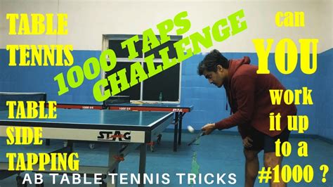 Table Side Ball Tapping Side Bounce 1000 Taps Challenge Ab Table