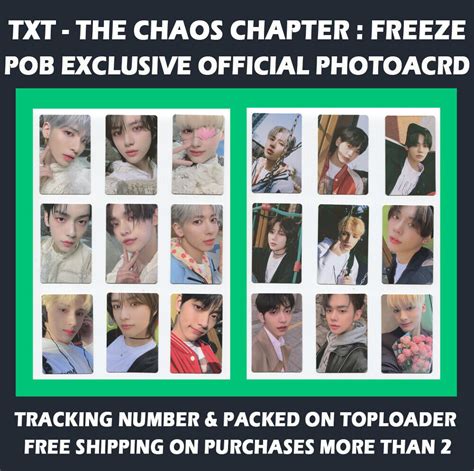 TXT THE CHAOS CHAPTER FREEZE WEVERSE POB EXCLUSIVE OFFICIAL