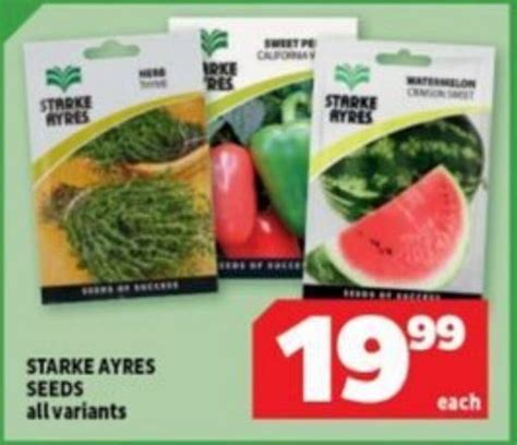 STARKE AYRES SEEDS All Variants Offer At Usave