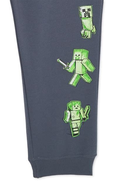 Minecraft Boys Two Tone Graphic Hoodie And Jogger Pant Set 2 Piece